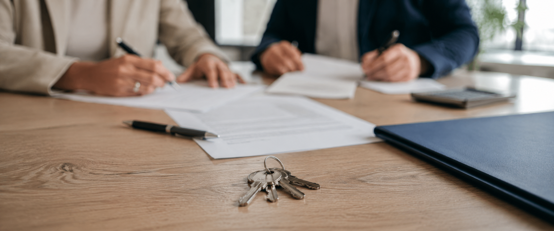 Firma de la venta de una casa con hipoteca pendiente